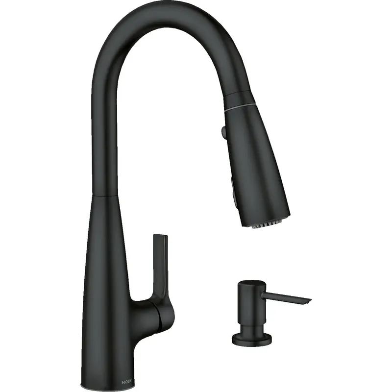 Haelyn 2-handle Pull-down Kitchen Faucet With Colorcue Technology, Matte Black