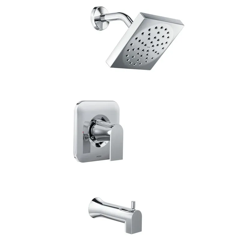 Genta 1-handle Chrome Tub And Shower Faucet With Diverter And Valve Included