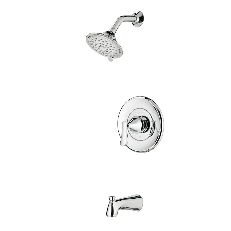 Chatfield Tub/Shower Kit, Single-Handle Faucet, Showerhead & Diverter, Polished Chrome