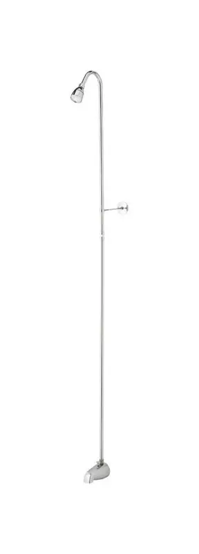 Homewerks Chrome Add-a-shower Diverter Spout 62 In. With Riser And Showerhead