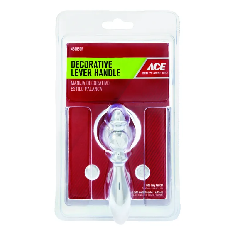 Universal Chrome Bathroom And Kitchen Faucet Handle With Adapter