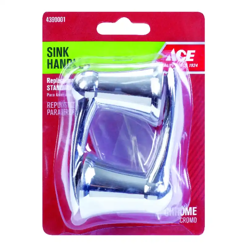 Chrome Faucet Handles For American Standard Cadet Lavatory Faucets - Model 9da0010422