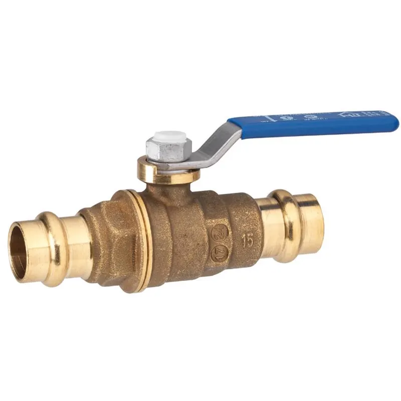 3/4 In. Lead-free Brass Compression Straight Valve With Quarter-turn Handle