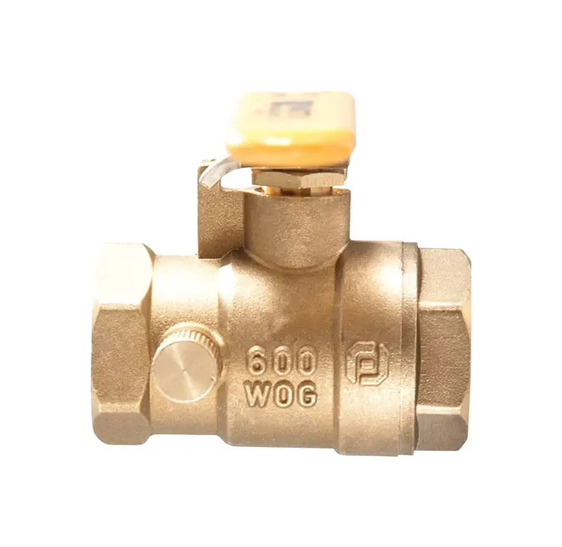 1/2 In. Brass Sweat Ball Valve With Drain Full Port, Model 123625