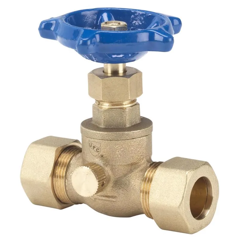 3/4 In. Compression Brass Stop And Waste Valve Model 220-1-34
