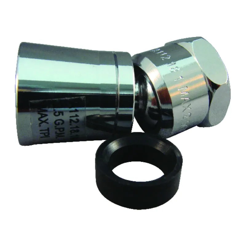 Chrome Brass Showerhead With 6 Settings And 2.5 Gallons Per Minute Flow Rate