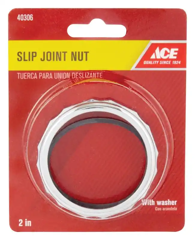 Ace 2 In. Dia. Rubber Slip Joint Nut And Washer 1