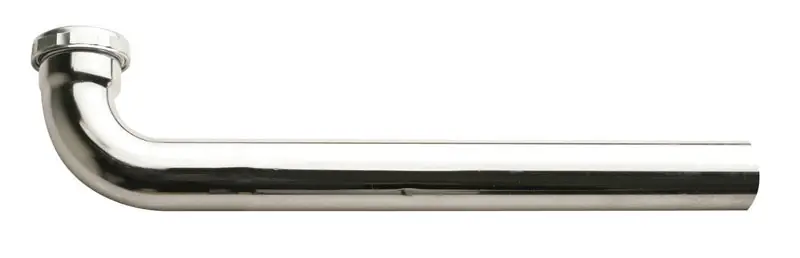 1-1/2 In. Diameter X 7 In. Long Brass Waste Arm Connector With Satin Nickel Finish