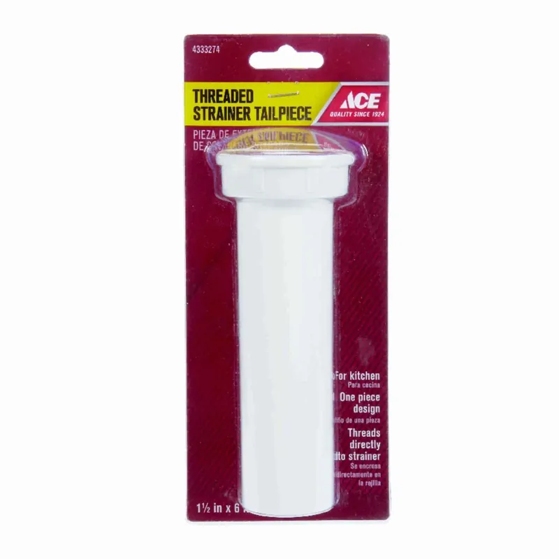 1-1/2 In. Diameter X 6 In. Length Plastic Sink Tailpiece With Nuts And Washers