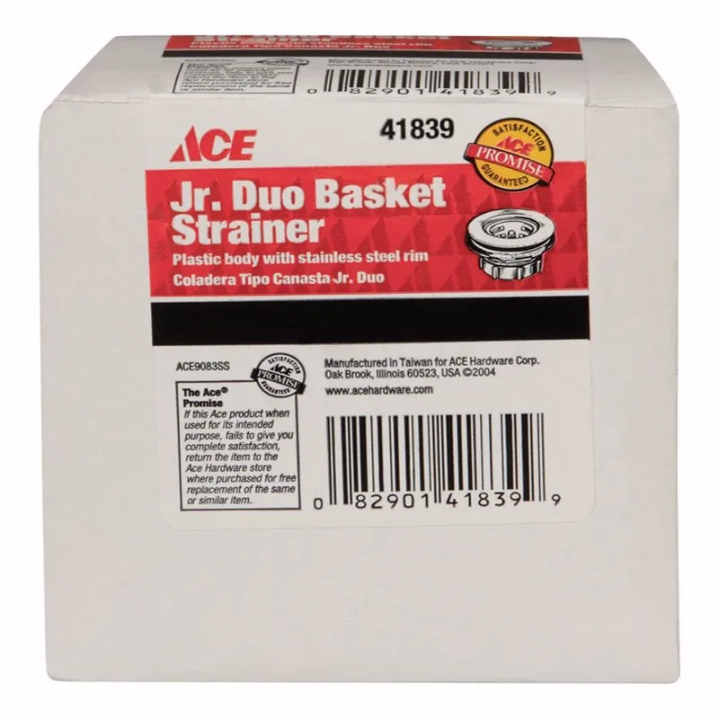 2-1/2 In. Diameter Chrome Plastic Junior Duo Strainer With Stainless Steel Rim