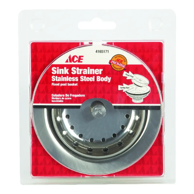 3-1/2 In. Diameter Stainless Steel Basket Strainer Assembly Model Ace5419