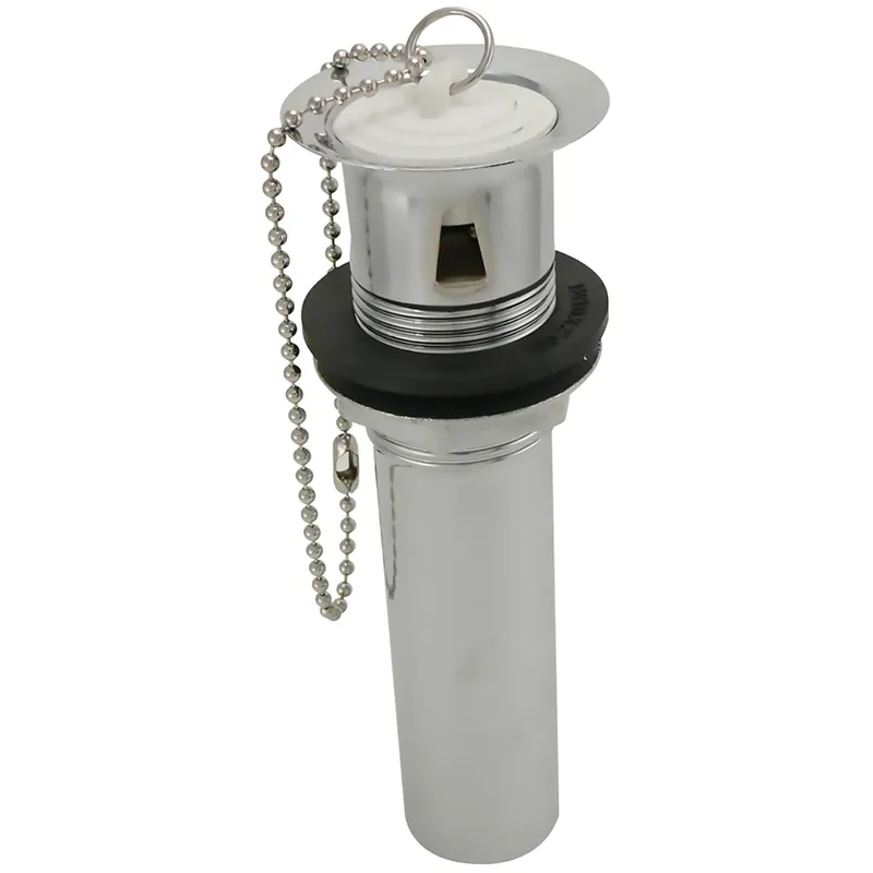 1-1/4 In. Polished Chrome Brass Pop Up Plug For Bathroom Drain Replacement
