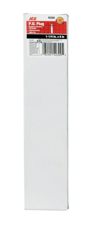 1-1/4 In. Polished Chrome Brass Pop Up Plug - Model Ace3008pc