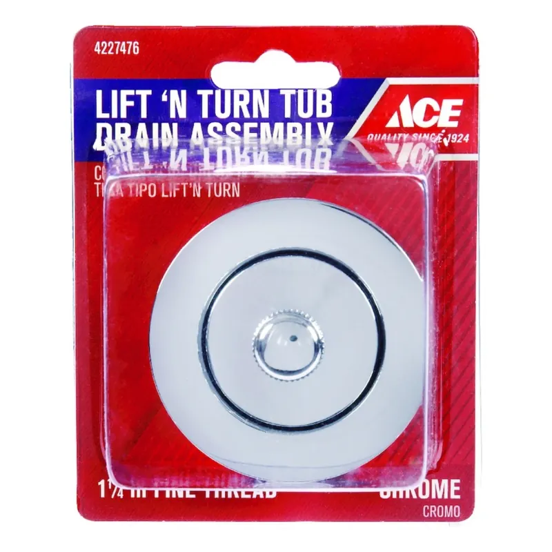 1-1/4 In. Chrome Zinc Drain Protector And Sink Strainer - Model Ace8-34