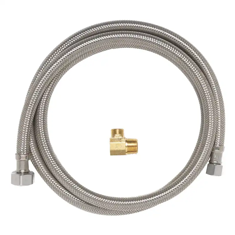 1/2 In. Fip X 3/8 In. D Compression 60 In. Braided Stainless Steel Dishwasher Supply Line