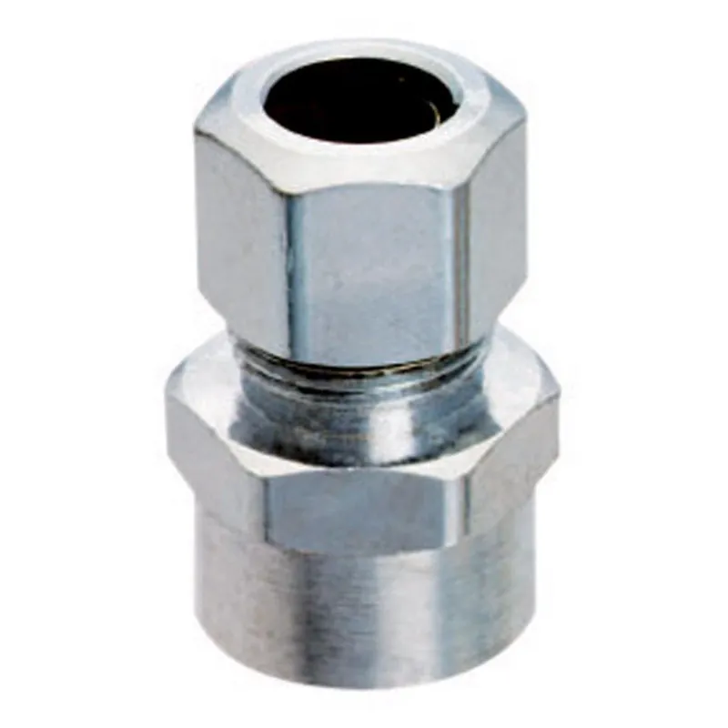 1/2 In. Sweat X 3/8 In. Diameter Compression Brass Straight Connector