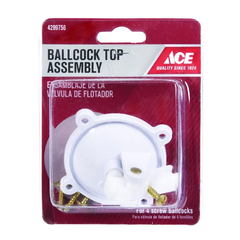 Ballcock Top Assembly For Hoov-r-line Toilets - White Plastic Repair Kit