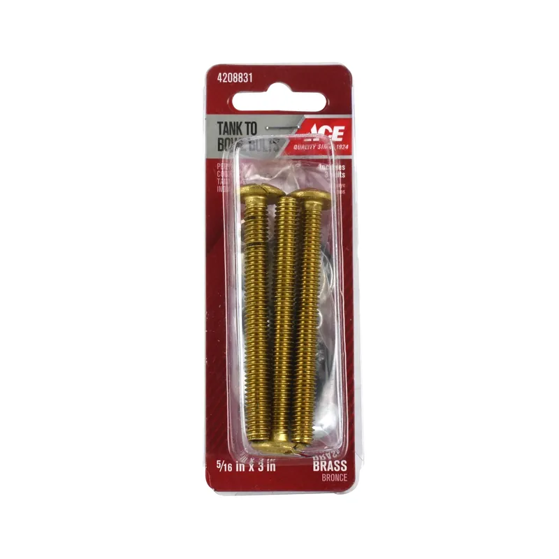 Tank To Bowl Bolts Brass Set For Toilet Repair - Model Ace830-35