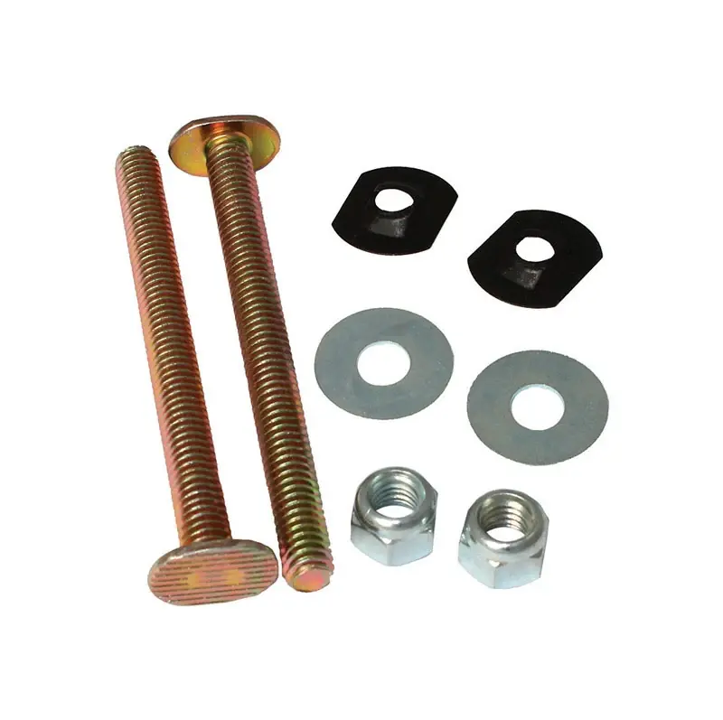 Toilet Bolt Set Brass Plated With Washers And Nuts For Toilet Repair