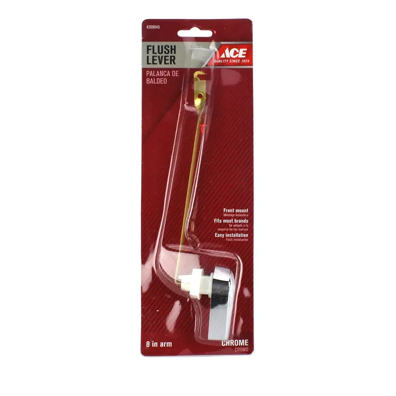 Flush Lever Chrome Plated Plastic Universal Fit For Toilets And Bathrooms