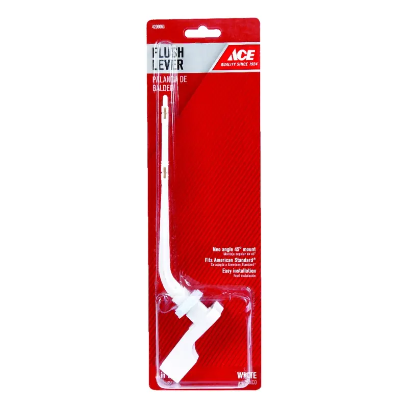 Toilet Tank Lever White Plastic For American Standard Toilets - Model Ace836-29