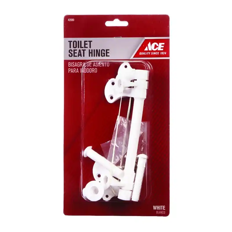 Toilet Seat Hinge White Plastic For Easy Installation - Model Ace835-36