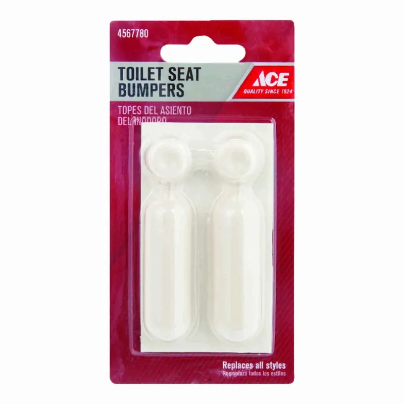 Toilet Seat Bumpers White Plastic - Durable Replacement Bumpers For Toilets