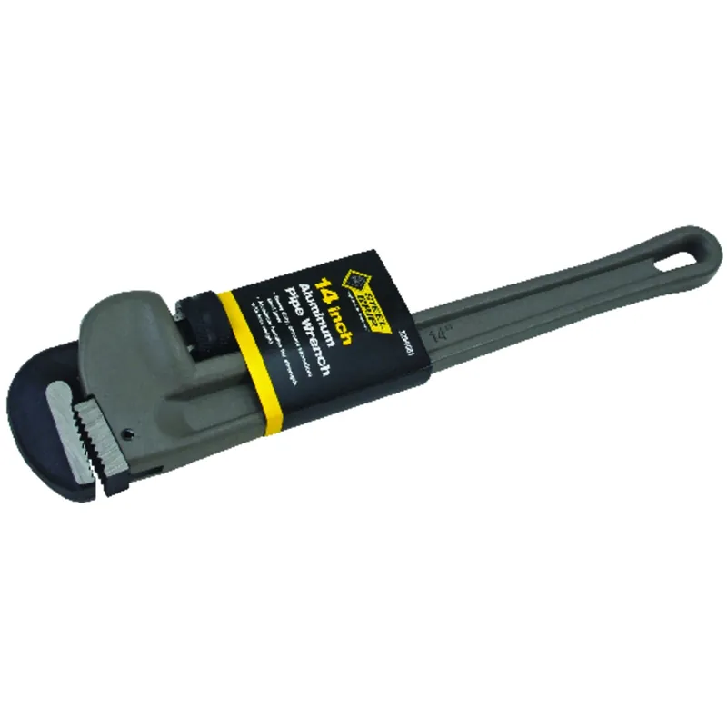 14 In. Aluminum Pipe Wrench With Adjustable Jaw