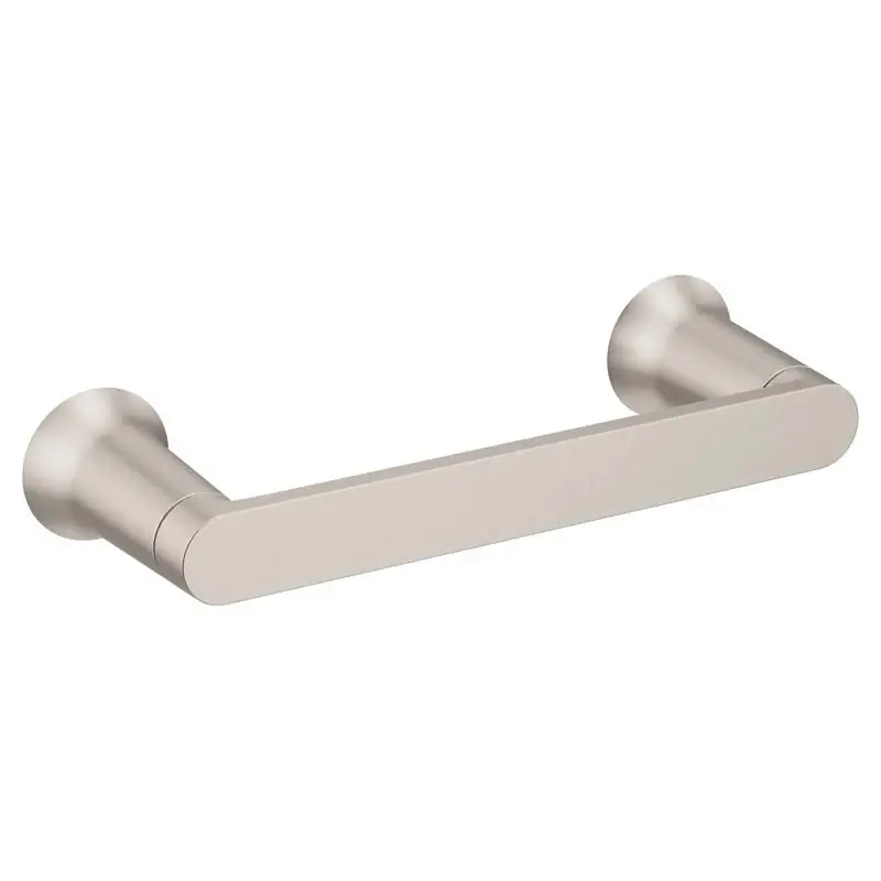 Genta Brushed Nickel Toilet Paper Holder, Surface Mount, 8.25 Length, Model Bh3608bn