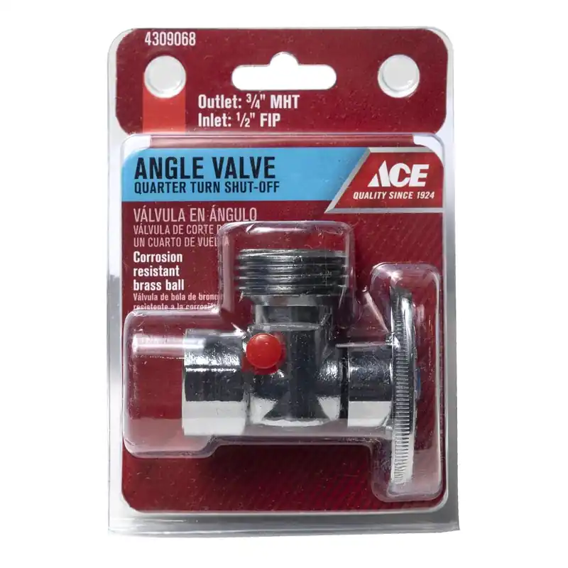1/2 In. Fip X 3/4 In. Mht Brass Shut-off Valve - Model Ace2056lf
