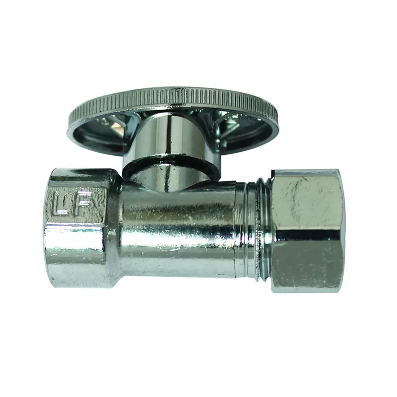 Fip Compression/slip Joint Brass Straight Stop Valve - Model Ace2060lf
