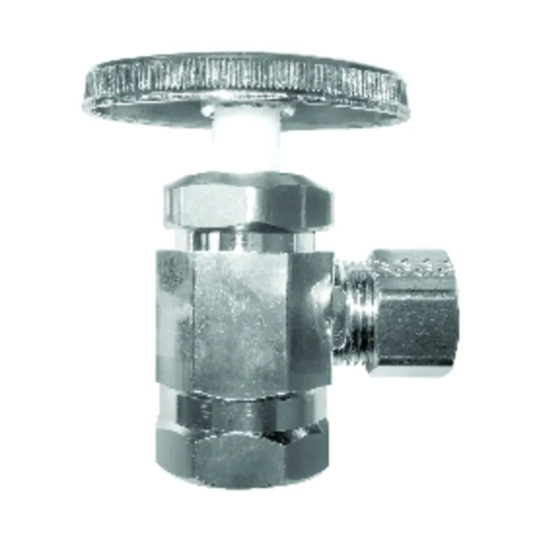 1/2 In. Fip X 3/8 In. Compression Brass Shut-off Valve Model Ah51pclf