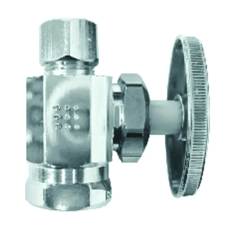 Fip Compression Brass Shut-off Valve Model Ah53pclf For Plumbing Applications