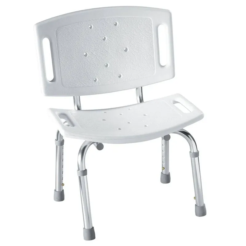 Home Care Adjustable Tub And Shower Chair, Chrome Finish, 21 H X 19.25 L