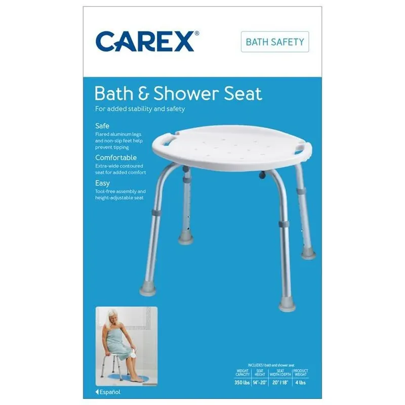 Adjustable Bath & Shower Seat