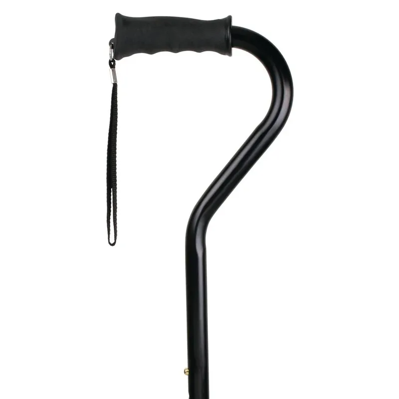 Carex Health Brands Black Soft-grip Walking Cane With Strap 40 In. Aluminum