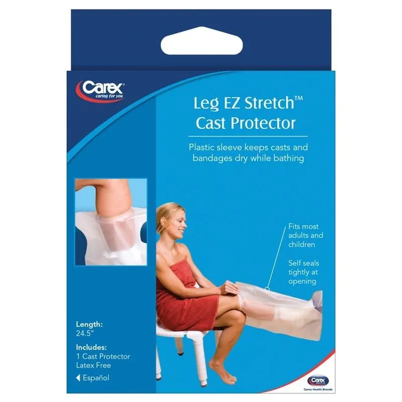 Carex Cast Protector – Waterproof Reusable Cast Cover (1 Pack)