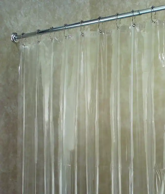 Gia 72 In. X 72 In. Clear Vinyl Shower Curtain Liner - Heavy Duty