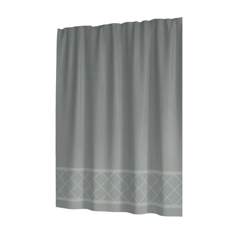 Sttelli Radiance Limestone Shower Curtain – 72" X 72" Polyester Bathroom Décor