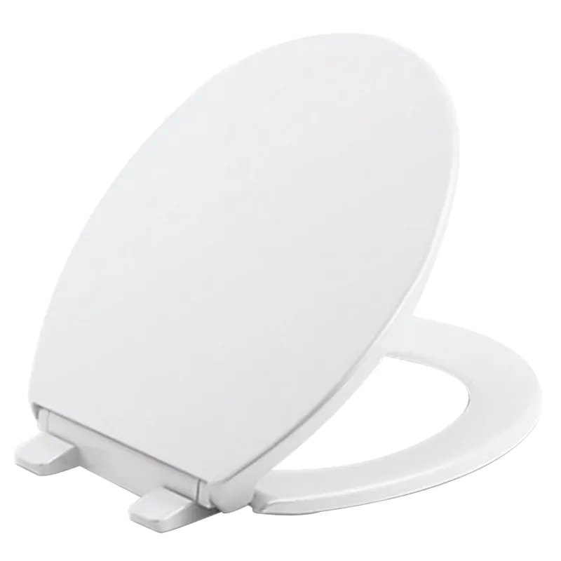 Brevia Quiet-close Round Closed Front White Toilet Seat With Grip-tight Bumpers