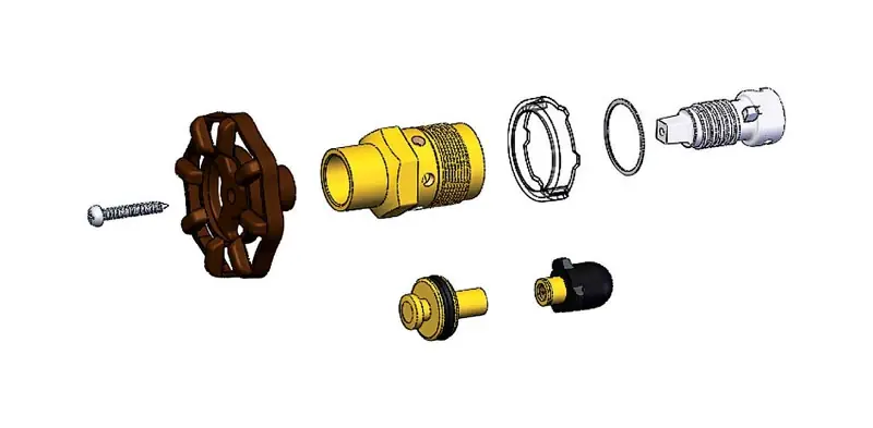 Model 25 Brass Hose Anti-siphon Repair Kit - 8 Pieces