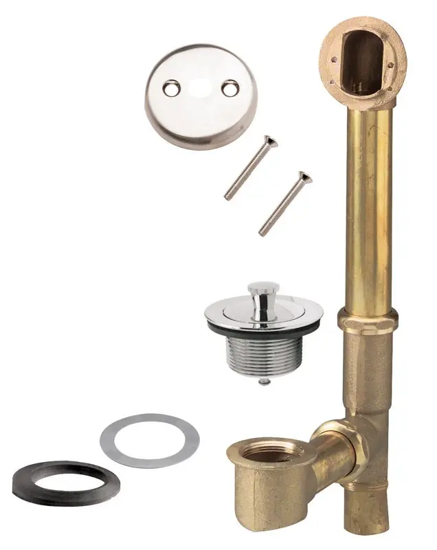 Lift N Turn 1-1/2 In. Diameter Chrome Brass Bath Drain