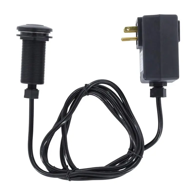 Top Mount Air Switch For Garbage Disposals With Matte Black Button
