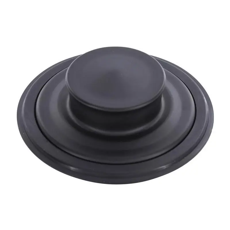 Matte Black Stainless Steel Kitchen Garbage Disposal Drain Stopper 3.25 In.