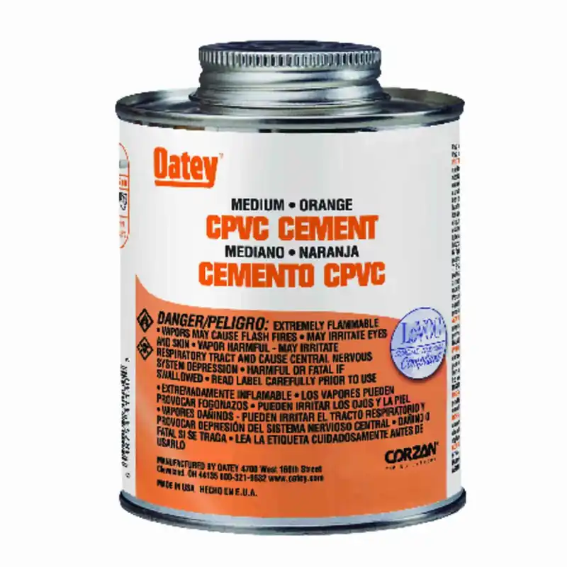 31130 Orange Cpvc Medium Body Cement, 16 Ounce Container