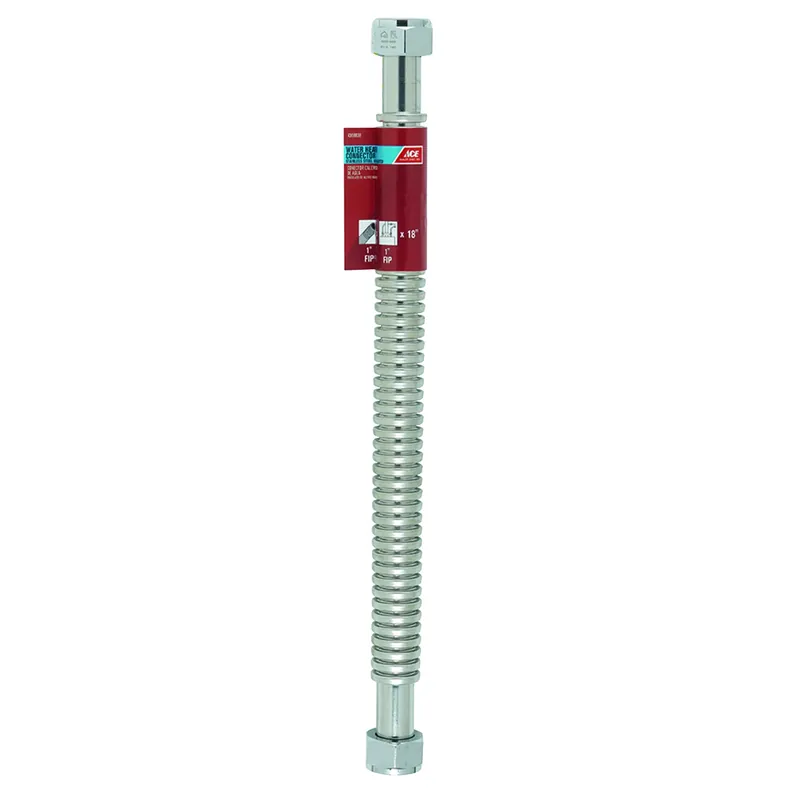 Ace 1 In. Fip X 1 In. Dia. Fip 18 In. Corrugated Stainless Steel Water Heater Supply Line