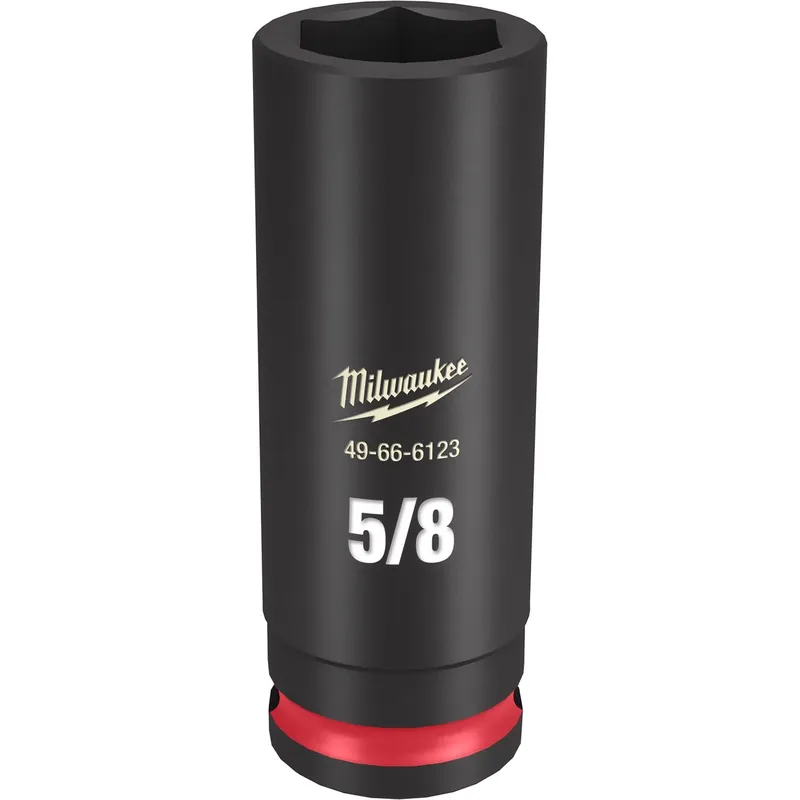 Milwaukee Shockwave 5/8 In. X 3/8 In. Drive SAE 6 Point Deep Impact Socket 1 Pc