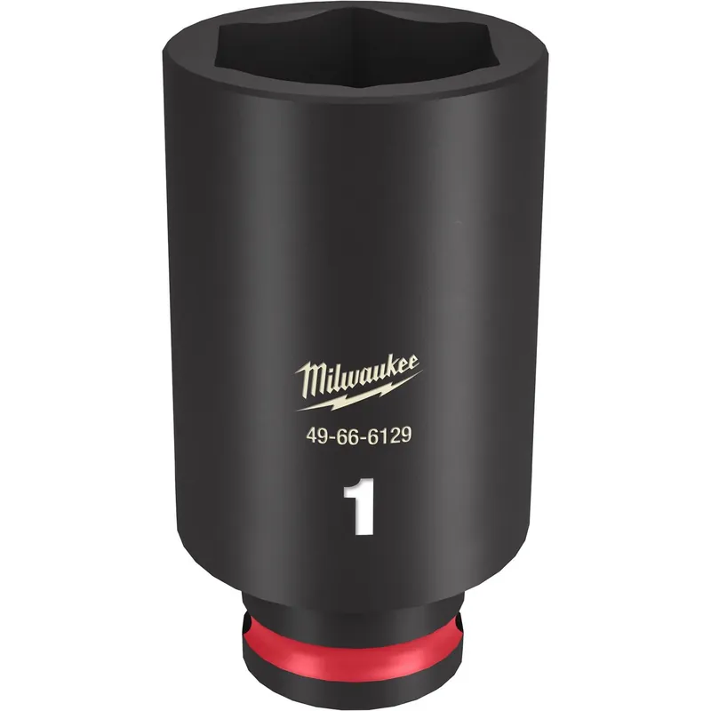 Shockwave 1 Inch X 3/8 Inch Drive Sae 6 Point Deep Impact Socket