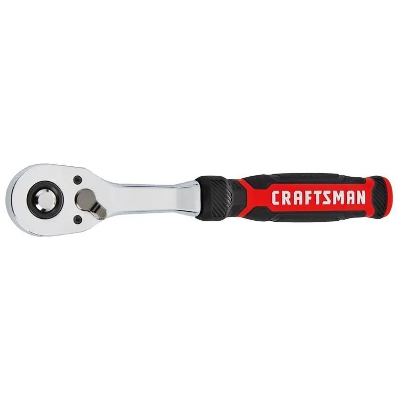 Craftsman 3/8" Low‑Profile Bi‑Material 72‑Tooth Ratchet With Quick‑Release