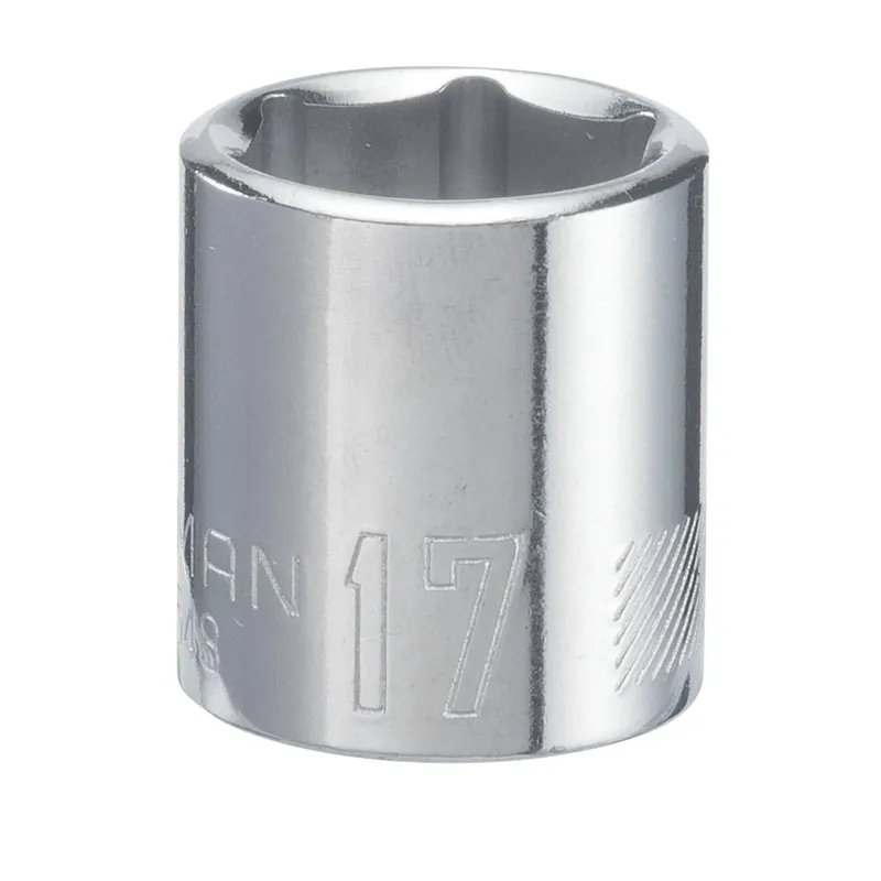 Craftsman 17 Mm 3/8 In Drive 6 Point Shallow Socket 1 Piece
